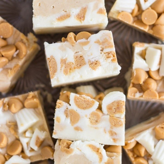 KETO CANDY JAR White Chocolate Peanut Butter Cup Fudge