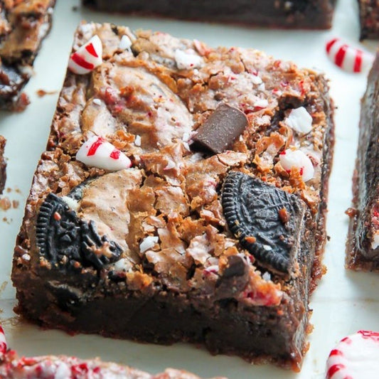 KCJ Bakery Peppermint Oreo Brownies