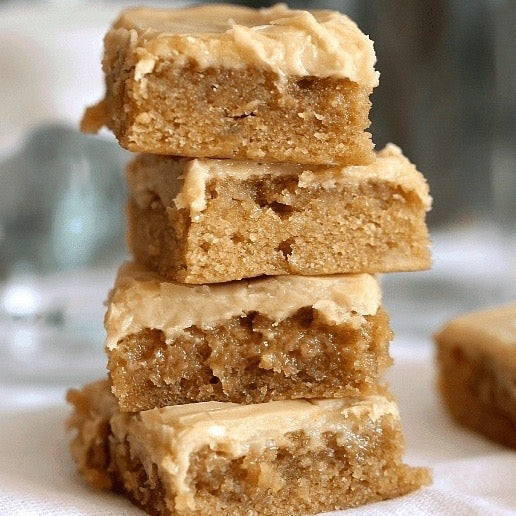 KCJ BAKERY FROSTED BANANA BLONDIES