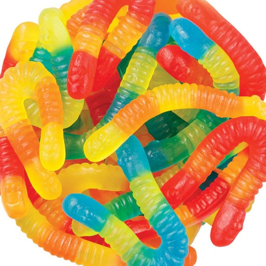 Sugar free gummy worms