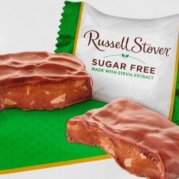 Russell Stover milk chocolate covered toffee square