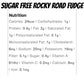 KCJ ROCKY ROAD FUDGE (SUGAR FREE)