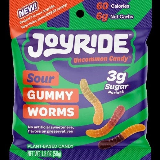 Joyride sour gummy worms
