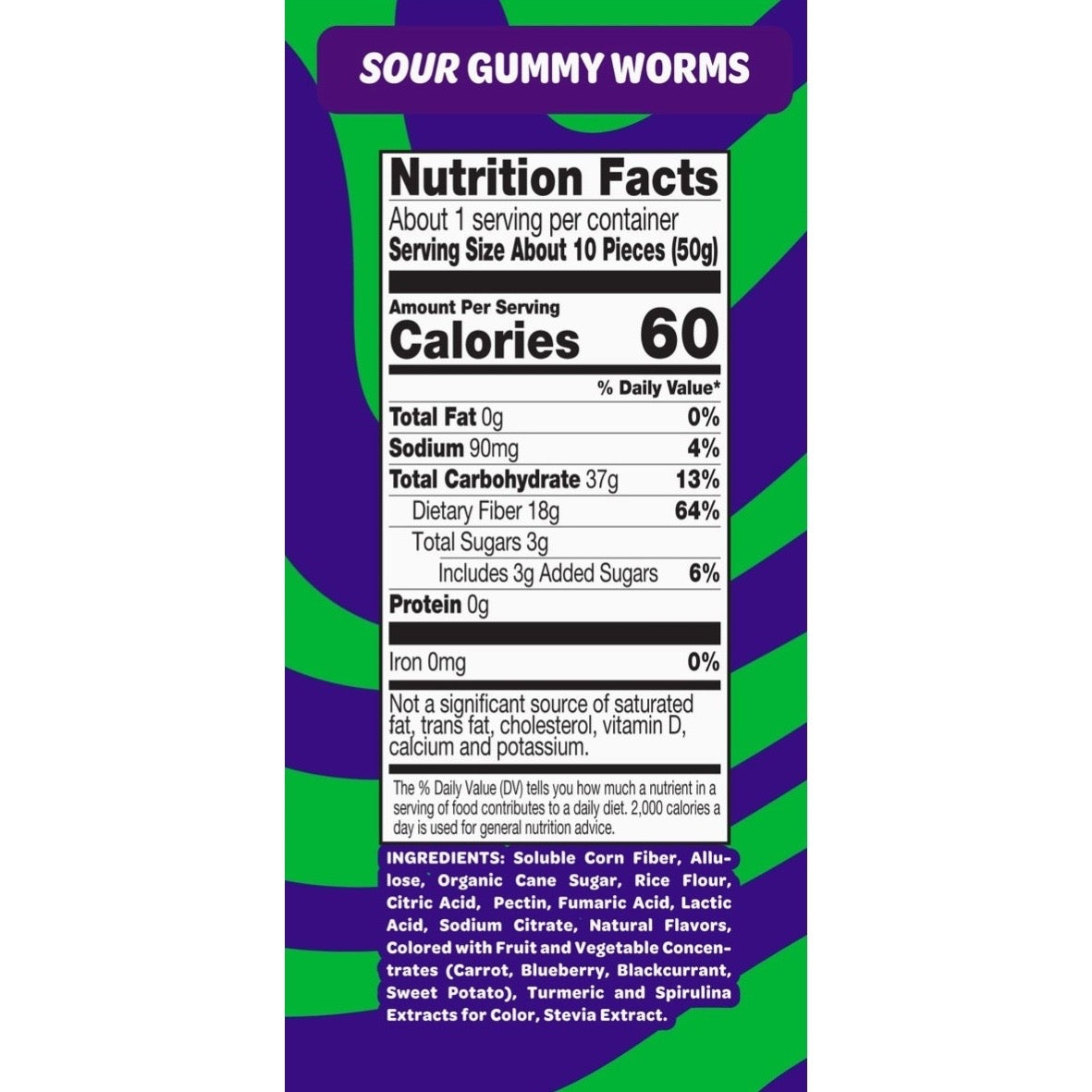 Joyride sour gummy worms