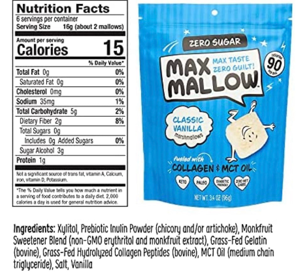 Max Mallow Keto Marshmallows